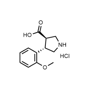 (3R,4S)-4-(2-methoxyphenyl)pyrrolidine-3-carboxylic acid hydrochloride|CS-0208830