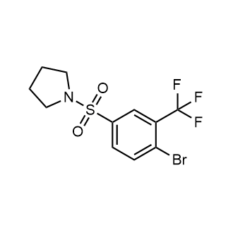 1-{[4-bromo-3-(trifluoromethyl)benzene]sulfonyl}pyrrolidine|CS-0209100
