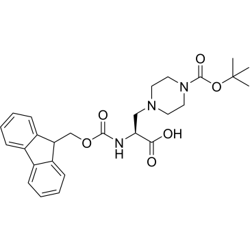 (S)-4-[2-Carboxy-2-(9H-fluoren-9-ylmethoxycarbonylamino)-ethyl]-piperazine-1-carboxylic acid tert-butyl ester|CS-0210634