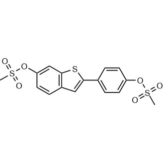 4-(6-((Methylsulfonyl)oxy)benzo[b]thiophen-2-yl)phenyl methanesulfonate|CS-0210889