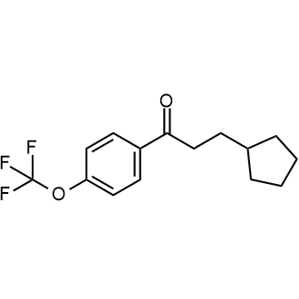 3-Cyclopentyl-1-[4-(trifluoromethoxy)phenyl]propan-1-one|CS-0211395
