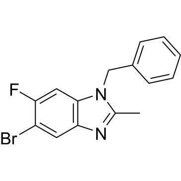 5-Bromo-6-fluoro-2-methyl-1-(phenylmethyl)-1H-benzimidazole|CS-0211914