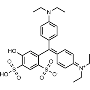 2-((4-(Diethylamino)phenyl)(4-(diethyliminio)cyclohexa-2,5-dien-1-ylidene)methyl)-4-hydroxy-5-sulfobenzenesulfonate|CS-0213832