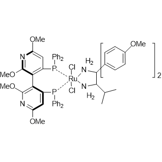 [(3S)-4,4'-Bis(diphenylphosphino-κP)-2,2',6,6'-tetramethoxy-3,3'-bipyridine][(2S)-1,1-bis(4-methoxyphenyl)-3-methyl-1,2-butanediamine-κN1,κN2]dichlororuthenium|CS-0213833