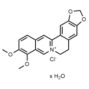 Benzo[g]-1,3-benzodioxolo[5,6-a]quinolizinium, 5,6-dihydro-9,10-dimethoxy-, chloride, hydrate (1:1:x)|CS-0213834