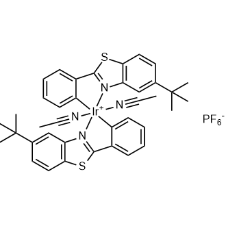 (OC-6-13)-Bis(acetonitrile)bis[2-[5-(1,1-dimethylethyl)-2-benzothiazolyl-κN3]phenyl-κC]-Iridium hexafluorophosphate|CS-0213858
