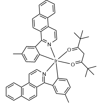 Bis[2-(benz[f]isoquinolin-4-yl-κN)-4-methylphenyl-κC](2,2,6,6-tetramethyl-3,5-heptanedionato-κO3,κO5)iridium|CS-0213874