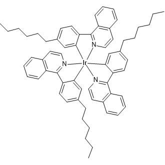 Tris[(4-n-hexylphenyl)isoquinoline]iridium(III)|CS-0213878