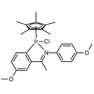 Chloro[4-methoxy-2-[1-[(4-methoxyphenyl)imino-κN]ethyl]phenyl-κC][(1,2,3,4,5-η)-1,2,3,4,5-pentamethyl-2,4-cyclopentadien-1-yl]iridium|CS-0213881