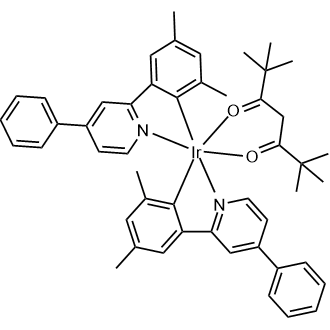 Bis[2,4-dimethyl-6-(4-phenyl-2-pyridinyl-κN)phenyl-κC](2,2,6,6-tetramethyl-3,5-heptanedionato-κO3,κO5)iridium|CS-0213882