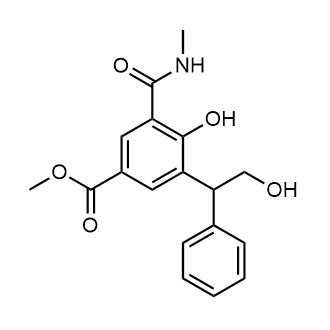 Methyl 4-hydroxy-3-(2-hydroxy-1-phenylethyl)-5-(methylcarbamoyl)benzoate|CS-0214211
