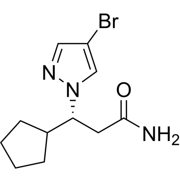 (R)-3-(4-Bromo-1H-pyrazol-1-yl)-3-cyclopentylpropanamide|CS-0214294