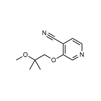 3-(2-Methoxy-2-methylpropoxy)isonicotinonitrile|CS-0214401
