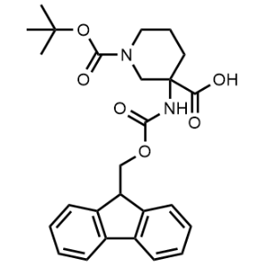 1-[(tert-butoxy)carbonyl]-3-{[(9h-fluoren-9-ylmethoxy)carbonyl]amino}piperidine-3-carboxylic acid|CS-0214613