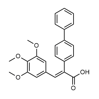 2-(4-Phenylphenyl)-3-(3,4,5-trimethoxyphenyl)prop-2-enoic acid|CS-0218097
