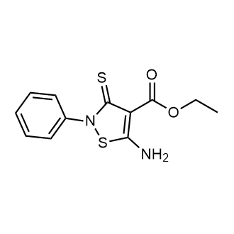 Ethyl 5-amino-2-phenyl-3-sulfanylidene-2,3-dihydro-1,2-thiazole-4-carboxylate|CS-0219008