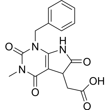 2-{1-benzyl-3-methyl-2,4,6-trioxo-1H,2H,3H,4H,5H,6H,7H-pyrrolo[2,3-d]pyrimidin-5-yl}acetic acid|CS-0219691