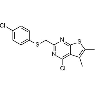 4-Chloro-2-{[(4-chlorophenyl)sulfanyl]methyl}-5,6-dimethylthieno[2,3-d]pyrimidine|CS-0220731