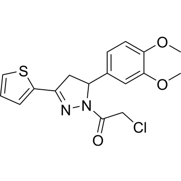 2-Chloro-1-[5-(3,4-dimethoxyphenyl)-3-(thiophen-2-yl)-4,5-dihydro-1h-pyrazol-1-yl]ethan-1-one|CS-0220778