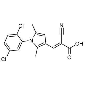 2-Cyano-3-[1-(2,5-dichlorophenyl)-2,5-dimethyl-1h-pyrrol-3-yl]prop-2-enoic acid|CS-0220922