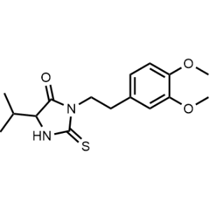3-[2-(3,4-dimethoxyphenyl)ethyl]-5-(propan-2-yl)-2-sulfanylideneimidazolidin-4-one|CS-0221056
