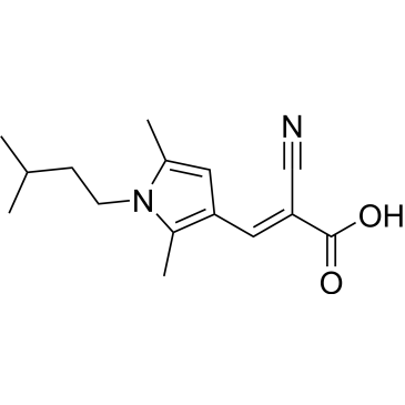 2-Cyano-3-[2,5-dimethyl-1-(3-methylbutyl)-1h-pyrrol-3-yl]prop-2-enoic acid|CS-0221185