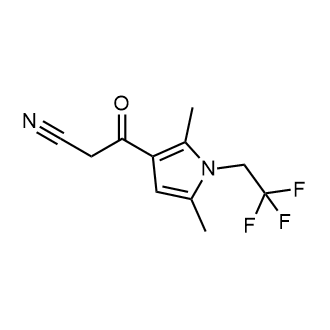 3-[2,5-dimethyl-1-(2,2,2-trifluoroethyl)-1h-pyrrol-3-yl]-3-oxopropanenitrile|CS-0221660