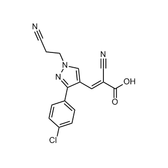 3-[3-(4-chlorophenyl)-1-(2-cyanoethyl)-1h-pyrazol-4-yl]-2-cyanoprop-2-enoic acid|CS-0221857