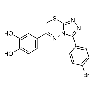 4-[3-(4-bromophenyl)-7h-[1,2,4]triazolo[3,4-b][1,3,4]thiadiazin-6-yl]benzene-1,2-diol|CS-0222808