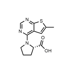 1-{6-methylthieno[2,3-d]pyrimidin-4-yl}pyrrolidine-2-carboxylic acid|CS-0222862