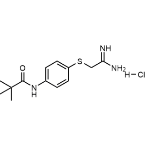 N-{4-[(Carbamimidoylmethyl)sulfanyl]phenyl}-2,2-dimethylpropanamide hydrochloride|CS-0223992