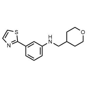 N-(Oxan-4-ylmethyl)-3-(1,3-thiazol-2-yl)aniline|CS-0224056