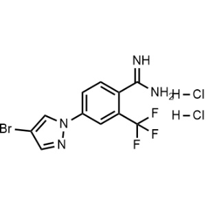 4-(4-Bromo-1h-pyrazol-1-yl)-2-(trifluoromethyl)benzene-1-carboximidamide dihydrochloride|CS-0224208