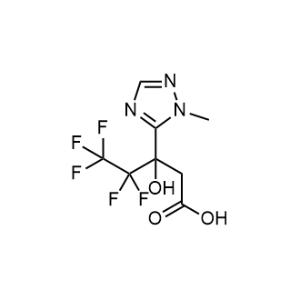 4,4,5,5,5-Pentafluoro-3-hydroxy-3-(1-methyl-1h-1,2,4-triazol-5-yl)pentanoic acid|CS-0224419