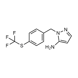 1-({4-[(trifluoromethyl)sulfanyl]phenyl}methyl)-1h-pyrazol-5-amine|CS-0224524