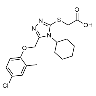 2-{[5-(4-chloro-2-methylphenoxymethyl)-4-cyclohexyl-4h-1,2,4-triazol-3-yl]sulfanyl}acetic acid|CS-0224695