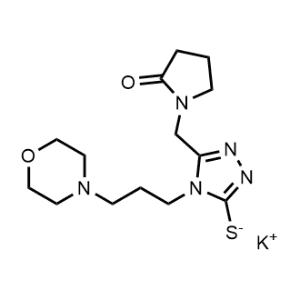 Potassium {4-[3-(morpholin-4-yl)propyl]-5-[(2-oxopyrrolidin-1-yl)methyl]-4h-1,2,4-triazol-3-yl}sulfanide|CS-0225391