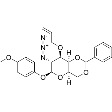 4-Methoxyphenyl 3-O-Allyl-2-azido-4,6-O-benzylidene-2-deoxy-β-D-galactopyranoside|CS-0226062
