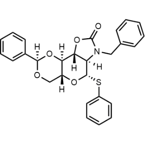 Phenyl N-Benzyl-2-amino-4,6-O-benzylidene-2-N,3-O-carbonyl-2-deoxy-1-thio-β-D-glucopyranoside|CS-0226066