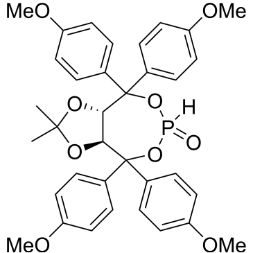(3aS,8aS)-4,4,8,8-Tetrakis(4-methoxyphenyl)-2,2-dimethyltetrahydro-[1,3]dioxolo[4,5-e][1,3,2]dioxaphosphepine 6-oxide|CS-0226587