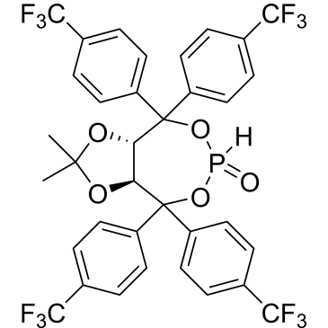 (3aS,8aS)-2,2-Dimethyl-4,4,8,8-tetrakis(4-(trifluoromethyl)phenyl)tetrahydro-[1,3]dioxolo[4,5-e][1,3,2]dioxaphosphepine 6-oxide|CS-0226588