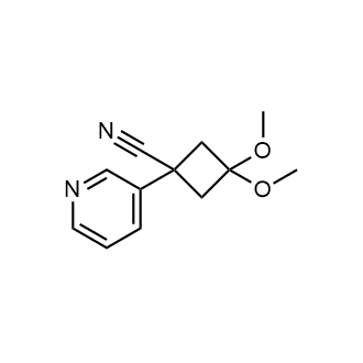 3,3-Dimethoxy-1-(pyridin-3-yl)cyclobutane-1-carbonitrile|CS-0226634