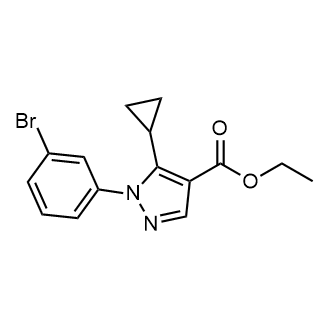 Ethyl 1-(3-bromophenyl)-5-cyclopropyl-1H-pyrazole-4-carboxylate|CS-0227544