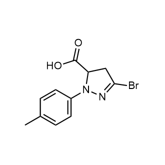 3-Bromo-1-(4-methylphenyl)-4,5-dihydro-1h-pyrazole-5-carboxylic acid|CS-0230122