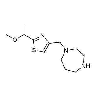 1-{[2-(1-methoxyethyl)-1,3-thiazol-4-yl]methyl}-1,4-diazepane|CS-0230195