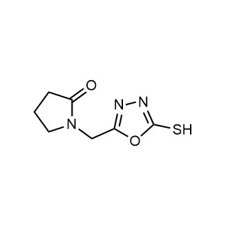 1-[(5-sulfanyl-1,3,4-oxadiazol-2-yl)methyl]pyrrolidin-2-one|CS-0230606