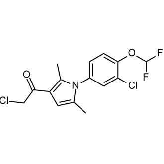 2-Chloro-1-{1-[3-chloro-4-(difluoromethoxy)phenyl]-2,5-dimethyl-1h-pyrrol-3-yl}ethan-1-one|CS-0230626