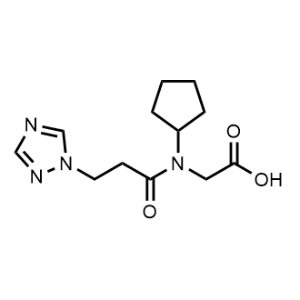 N-Cyclopentyl-N-[1-oxo-3-(1H-1,2,4-triazol-1-yl)propyl]glycine|CS-0230632