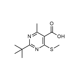 2-Tert-butyl-4-methyl-6-(methylsulfanyl)pyrimidine-5-carboxylic acid|CS-0231313