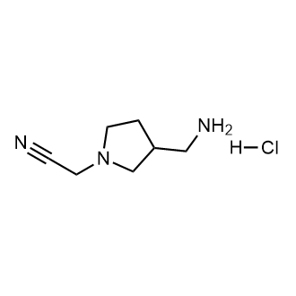 2-[3-(aminomethyl)pyrrolidin-1-yl]acetonitrile hydrochloride|CS-0231315